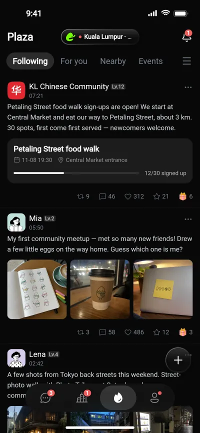 The EGGIE plaza: posts from a community and a friend